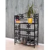 Image de Mendler Étagère / Meuble De Rangement / Range-Chaussures / Bibliothèque Genève, Métal   4 Tablettes, H=90cm