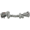 Image de 1 corde (L 26 cm) gris Trixie Corde à noeuds multicolore pour chien