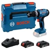 Image de Bosch Perceuses-visseuses à percussion sans-fil PRO GSB 18V-25 - BOSCH - avec 2 batteries 2Ah - chargeur - L-Boxx - 06019K9302