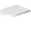 Image de DURAVIT-Abattant standard Me by Starck blanc charniÃ¨re inox rÃ©f 0020010000