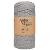 Image de Corde de Coton Recyclé Macramé Anchor Crafty Fine Metallic - 250gr - Anchor(...) - Gris