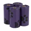 Image de Sacs à excréments parfumés - 4 rouleaux de 15 sacs, coloris violet, senteur lavande