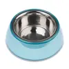 Image de Gamelle antidérapante TIAKI bleu transparent pour chien et chat - capacité : 400 mL, 16 cm de diamètre