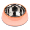 Image de Gamelle antidérapante TIAKI orange transparent pour chien et chat - capacité : 400 mL, 16 cm de diamètre