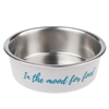 Image de Gamelle en inox TIAKI "In The Mood For Food" pour chien et chat - capacité : 850 mL, 17,2 cm de diamètre