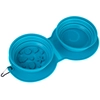 Image de Double écuelle de voyage en silicone Sea Shell TIAKI 2x600 ml chien
