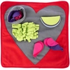 Image de TIAKI Tapis renifleur coeur 50x50cm, rouge chien