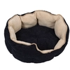 Image de Panier Grand Chat Rebort haut Lavable 30°C L80xl60xH25 cm Noir/Beige Panier Cozy Kingdom
