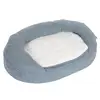 Image de Panier ovale L72 l50 H20cm pour chien Memory gris - Panier pour Chien