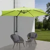 Image de Mendler Parasol Mural Casoria, Parasol Déporté Pour Le Balcon, 3m, Inclinable   Vert Limon