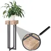 Image de Mendler Porte-Plante, Tabouret / Table D'appoint Pour Plante Hwc-A15   Sapin Massif Rustique 100x32x32cm