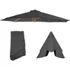 Image de Mendler Toile De Rechange Pour Parasol Florida, Toile De Parasol De Rechange, Ø 3,5m Polyester 6kg   Anthracite