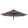 Image de Toile pour parasol de gastronomie en bois MENDLER HWC-C57, Ø4m polyester 3kg anthracite