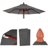 Image de Mendler Toile Pour Parasol De Gastronomie En Bois Hwc-C57, Rond Ø4m Polyester 3kg   Anthracite