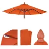 Image de Toile Pour Parasol De Gastronomie En Bois Hwc-C57, Rond Ã3m Polyester 3kg   Terre Cuite