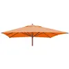 Image de Toile pour la gastronomie parasol en bois MENDLER HWC-C57, 3x3m polyester 3kg terre cuite