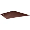 Image de Toile pour parasol de luxe MENDLER HWC-A96 3x4m (Ø5m) polyester 3,5kg brun