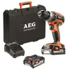 Image de AEG AEG - Perceuse à percussion compacte 18 V Li-Ion 2.0 Ah 50 Nm 2 vitesses - BSB18C2 LI-202C