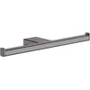 Image de Porte rouleau papier toilette mural double l.30 cm gun metal Addstoris Hansgrohe