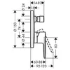 Image de Hansgrohe Vernis Blend Set de finition pour mitigeur monocommande encastrÃ©, 71466000