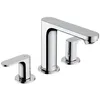 Image de Hansgrohe Rebris S Robinet de lavabo 3 trous 110 avec garniture de vidage en plastique, 72530000