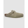 Image de Birkenstock Boston Suede Leather Sandales Vert - 40