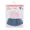 Image de Mes VÃªtements De Poupons Corolle Bb36 Jupe Ã Volants + T-Shirt Week-End Ã Paris