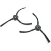 Image de VHBW vhbw 2x brosse latérale compatible avec iLife A4, A4s, A6, V3, V3s, V5, V5s, V5s Pro robot aspirateur - lot de brosses, noir