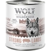Image de 6x800g Strong Lands, porc Wolf of Wilderness - Pâtée pour chien