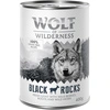 Image de 6x400g Black Rocks, chèvre Wolf of Wilderness - Pâtée pour chien