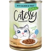 Image de 12x400g Catessy Bouchées en sauce saumon, truite - Pâtée pour chat