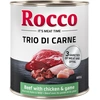 Image de 6x800g Rocco Classic Trio de viandes boeuf, poulet, gibier - Pâtée pour chien