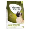 Image de Testez-les ! Croquettes Concept for Life 1 kg ou 1,5 kg pour chien - Mini Sterilised (1 kg)