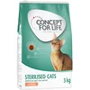 Image de 3kg Sterilised Cats saumon Concept for Life - Croquettes pour chat