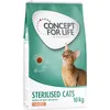 Image de 10kg Sterilised Cats saumon Concept for Life - Croquettes pour chat