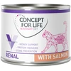 Image de 6x200g Veterinary Diet Renal Concept for Life saumon humide chat adulte