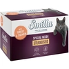Image de 6x100g Smilla Sterilised en barquettes dinde, saumon - Pâtée pour chat