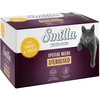 Image de 24x100g Smilla Sterilised en barquettes dinde, fromage - Pâtée pour chat