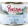 Image de Offre d'essai : Croquettes, boîtes et friandises Purizon pour chat - Boîte à l'unité filet de poulet, saumon (1 x 200 g)