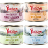 Image de Purizon Adult 6 x 200 g - sans céréales pour chat - lot mixte (2 x saumon, 2 x sanglier, 1 x saumon & agneau, 1 x dinde & saumon)