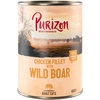 Image de Purizon Adult 6 x 400 g - sans céréales pour chat - filet de poulet, sanglier