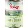 Image de 24x400g Purizon filet de poulet, saumon, agneau - Pâtée pour chat