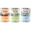 Image de Purizon Adult 6 x 400 g - sans céréales pour chat - lot mixte (2 x sanglier, 2 x saumon, 2 x agneau)