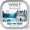 Image de Wolf of Wilderness Adult - Single Protein 6 x 150 g en barquettes pour chien - Blue River - poisson