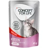 Image de Concept for Life Kitten en sauce boeuf sans céréales pour chat - 12 x 85 g