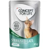 Image de Concept for Life Sterilised Cats en sauce lapin sans céréales pour chat - 12 x 85 g