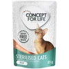 Image de Concept for Life Sterilised Cats en gelée saumon sans céréales pour chat - 12 x 85 g