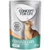 Image de Concept for Life Sterilised Cats en sauce saumon sans céréales pour chat - 12 x 85 g