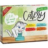 Image de Lot Catessy Bouchées en sauce 56 x 85 g pour chat - Lot mixte 4 saveurs (poulet, saumon de l'Atlantique, boeuf, foie & coeur)