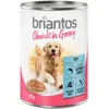 Image de Briantos Bouchées en sauce 6 x 415 g pour chien - saumon, carottes